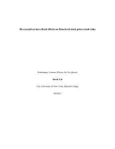 Do executives have fixed effects on firm-level stock price crash...  Jiaxin Liu Please Do Not Quote