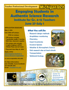 Engaging Students in Authentic Science Research Institute for Gr. 4-12 Teachers