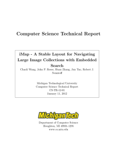 Computer Science Technical Report iMap - A Stable Layout for Navigating Search