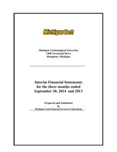 Interim Financial Statements for the three months ended September 30, 2014 and 2013