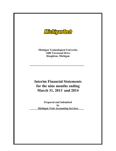 Interim Financial Statements for the nine months ending March 31, 2013 and 2014