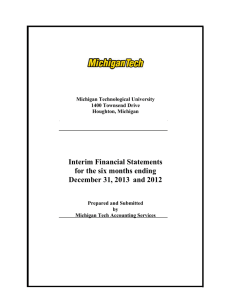 Interim Financial Statements for the six months ending December 31, 2013 and 2012