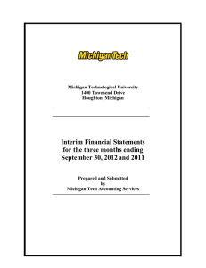Interim Financial Statements for the three months ending September 30, 2012 and 2011