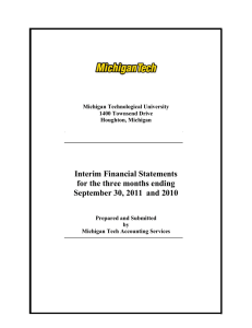 Interim Financial Statements for the three months ending September 30, 2011 and 2010