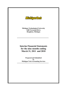 Interim Financial Statements for the nine months ending March 31, 2011 and 2010