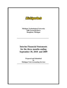 Interim Financial Statements for the three months ending September 30, 2010 and 2009