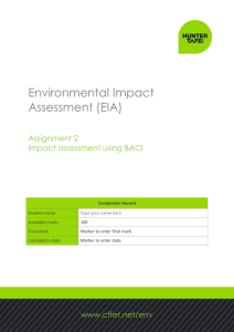 Environmental Impact Assessment (EIA) Assignment 2