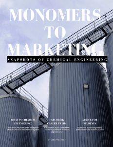 MONOMERS TO MARKETING S N A P S H O T S  ...