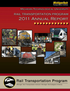 2011 Annual Report rail transportation program Michigan Technological University