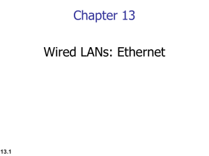 Chapter 13  Wired LANs: Ethernet 13.1