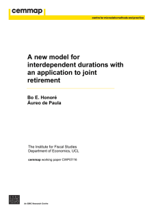 A new model for interdependent durations with an application to joint