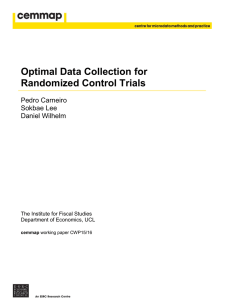 Optimal Data Collection for Randomized Control Trials  Pedro Carneiro