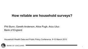 How reliable are household surveys? Bank of England