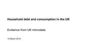 Household debt and consumption in the UK  Evidence from UK microdata
