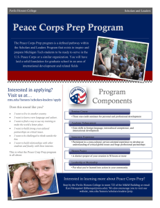 Peace Corps Prep Program