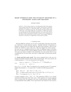 SHARP INTERFACE LIMIT FOR INVARIANT MEASURES OF A STOCHASTIC ALLEN-CAHN EQUATION