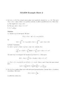 MA3D9 Example Sheet 2