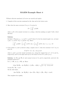 MA3D9 Example Sheet 4