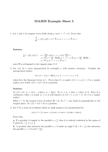 MA3D9 Example Sheet 5
