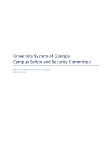 University System of Georgia Campus Safety and Security Committee
