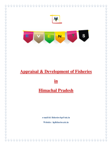 Appraisal &amp; Development of Fisheries in Himachal Pradesh
