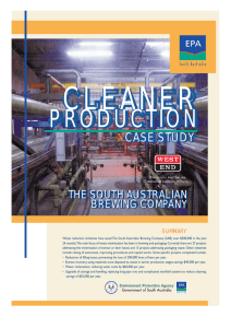 CLEANER PRODUCTION CASE STUDY THE SOUTH AUSTRALIAN