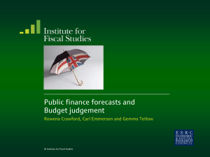 Public finance forecasts and Budget judgement
