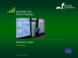 Business rates Helen Miller  © Institute for Fiscal Studies