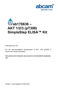 ab176636 – AKT 1/2/3 (pT308) SimpleStep ELISA™ Kit