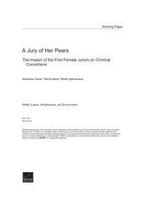 A Jury of Her Peers Convictions Working Paper