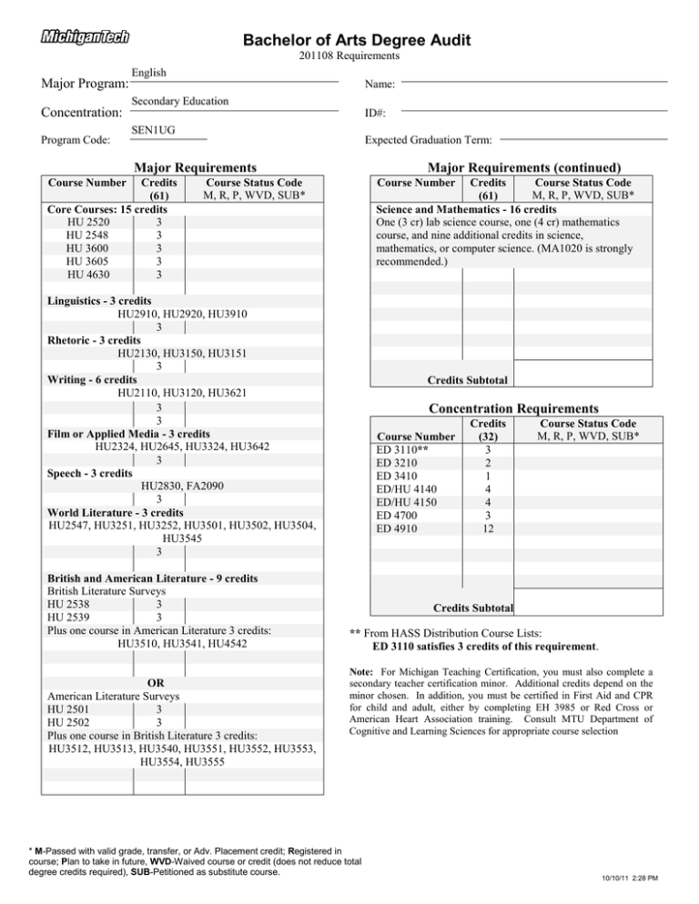 bachelor-of-arts-degree-audit-major-program-concentration