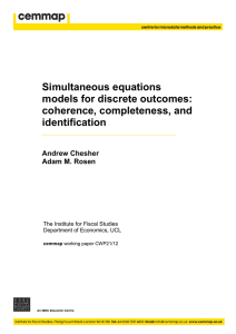Simultaneous equations models for discrete outcomes: coherence, completeness, and
