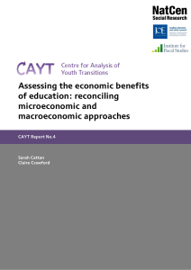 Assessing the economic benefits of education: reconciling microeconomic and macroeconomic approaches