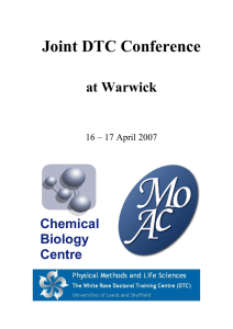 Joint DTC Conference at Warwick Chemical
