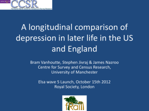 A longitudinal comparison of depression in later life in the US