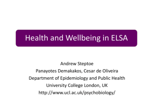 Health and Wellbeing in ELSA