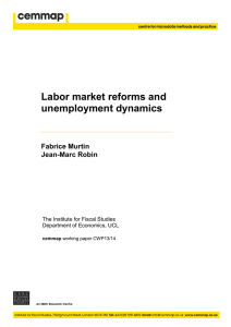 Labor market reforms and unemployment dynamics