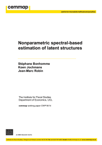 Nonparametric spectral-based estimation of latent structures