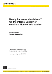 ulations? Mostly harmless sim On the internal validity of empirical Monte Carlo studies