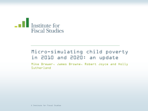 Micro-simulating child poverty in 2010 and 2020: an update Sutherland