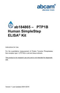 ab184865 –   PTP1B Human SimpleStep ELISA Kit