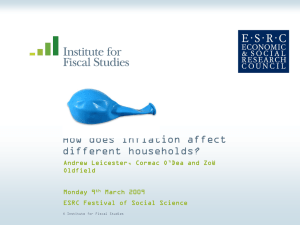 How does inflation affect different households? Andrew Leicester, Cormac O’Dea and Zoë Oldfield