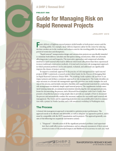 F Guide for Managing Risk on Rapid Renewal Projects