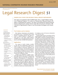 Legal Research Digest  51 NATIONAL COOperATIve hIghwAy reseArCh prOgrAm