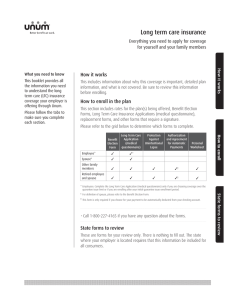 Long term care insurance How it works