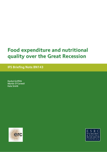 Food expenditure and nutritional quality over the Great Recession
