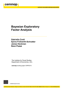 Bayesian Exploratory Factor Analysis Gabriella Conti Sylvia Frühwirth-Schnatter