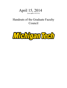 April 15, 2014 Handouts of the Graduate Faculty Council 03/25/14)