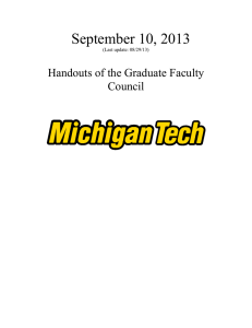 September 10, 2013 Handouts of the Graduate Faculty Council (Last update: 08/29/13)