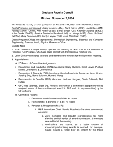 Graduate Faculty Council Minutes: November 2, 2004